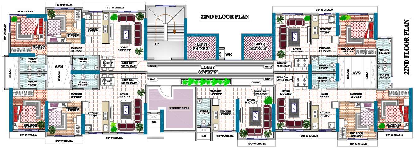  unique pride Unique Pride Cluster Plan for 22th Floor