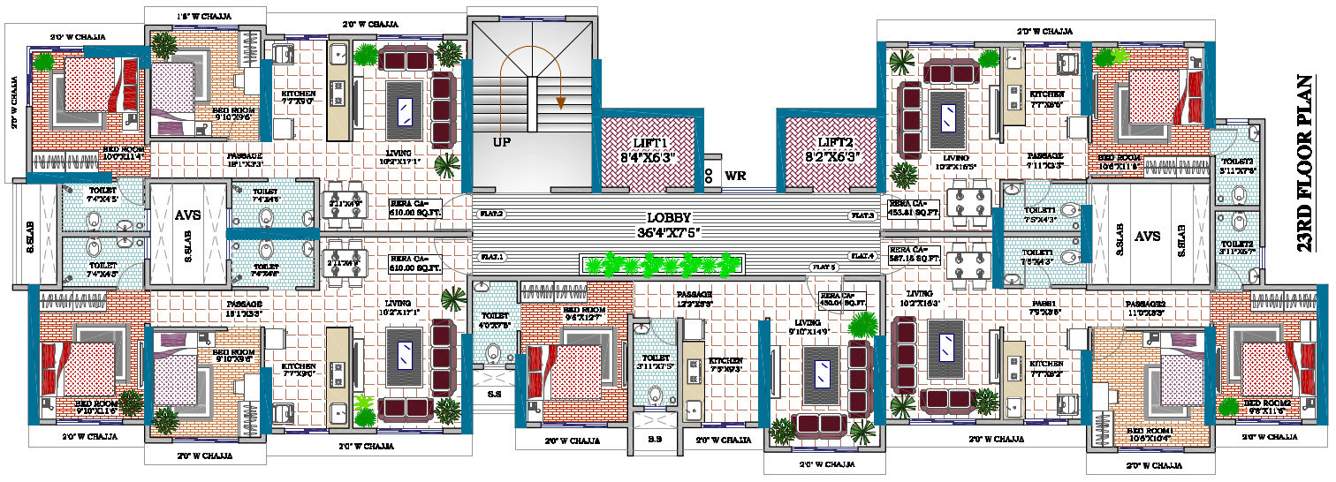  unique pride Unique Pride Cluster Plan for 23th Floor