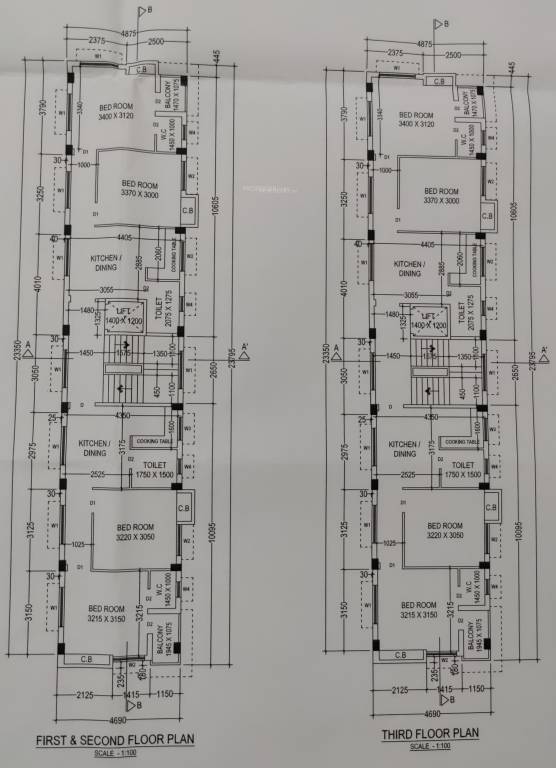  arup residency 2 Cluster Plan For Typical Floor Plan