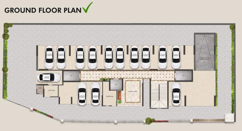  shivneri chs adityaraj gateway Adityaraj Gateway Cluster Plan For Ground Floor