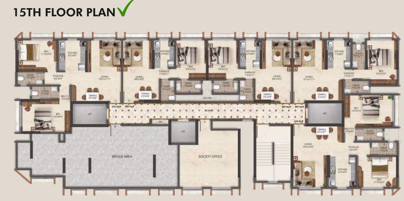  shivneri chs adityaraj gateway Adityaraj Gateway Cluster Plan Gor 15th Floor