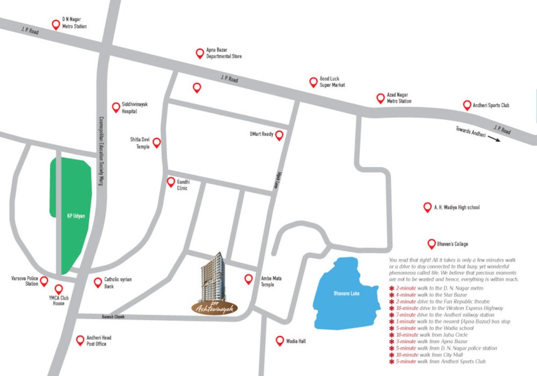  ashtavinayak Location Plan