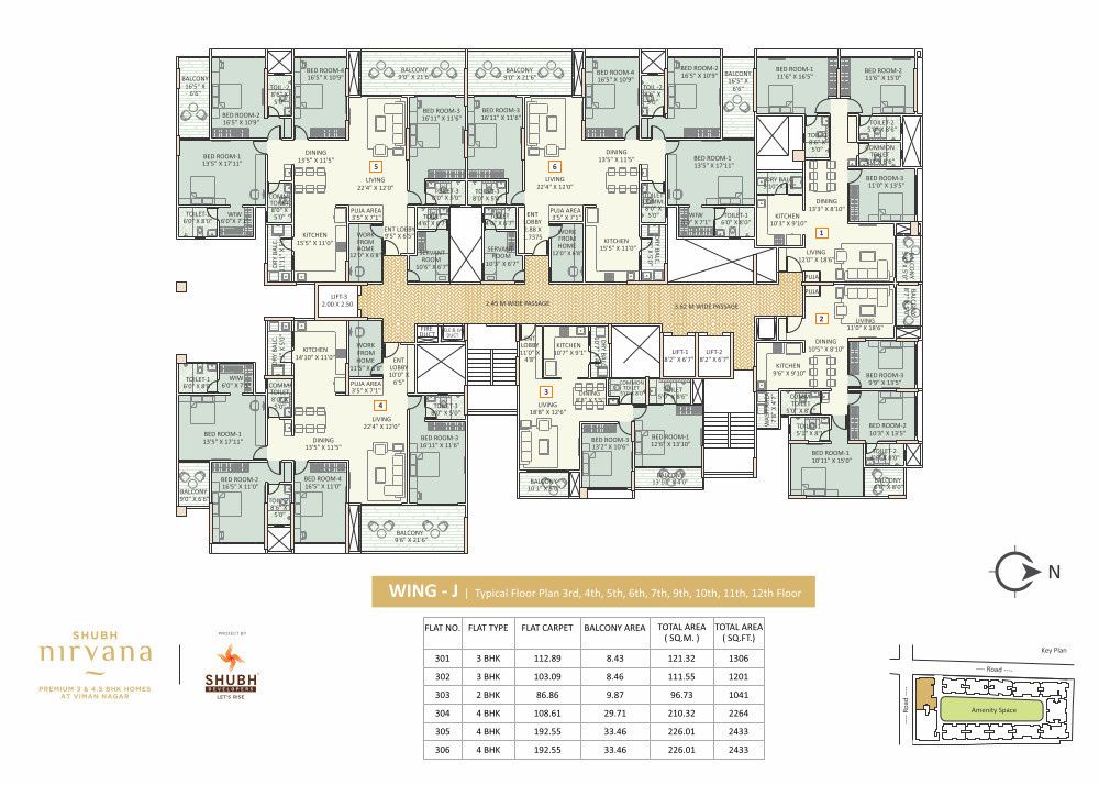  shubh nirvana Wing G Cluster Plan