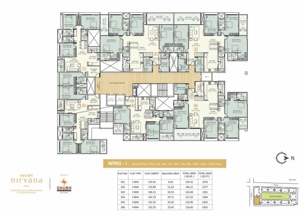 Wing G Cluster Plan shubh-nirvana Wing G Cluster Plan