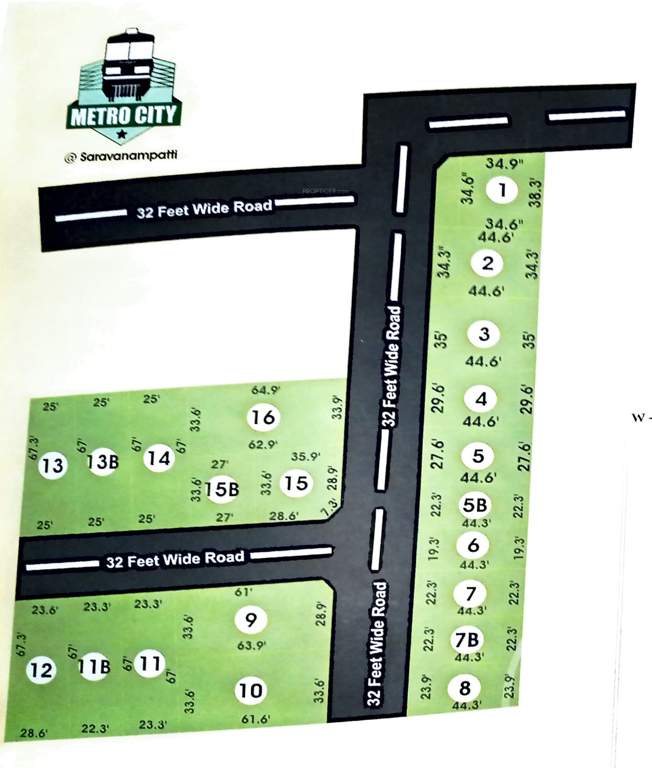  metro city Layout Plan