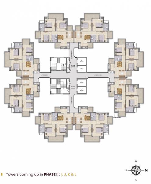  luxury-phase-2 Towers K Cluster Plan