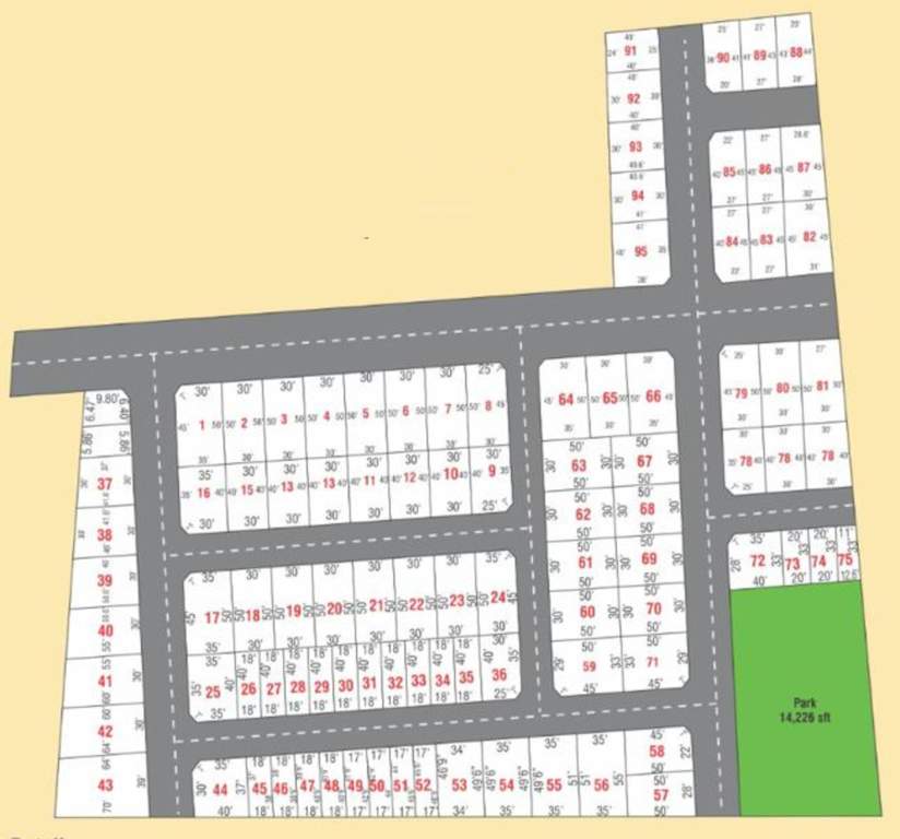 sri senthur happy homes Layout Plan