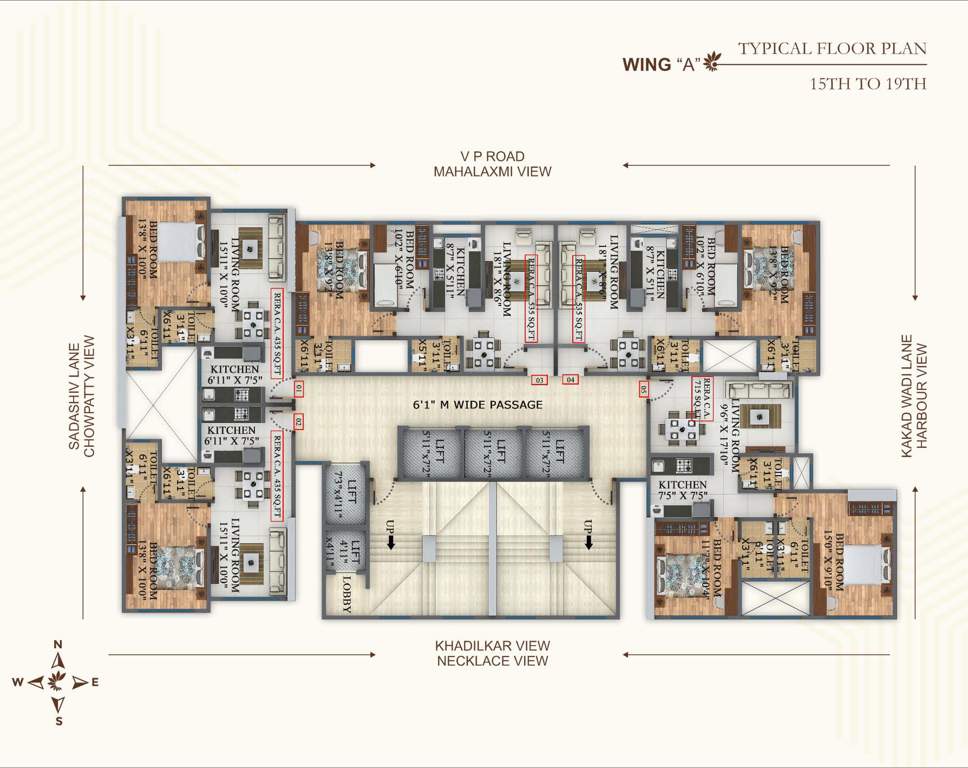  nakoda mehta sunshine heights a and c wings Nakoda Mehta Sunshine Heights A And C Wings Cluster Plan