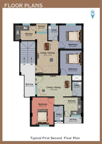  avenue Avenue Cluster Plan from 1st to 2nd Floor