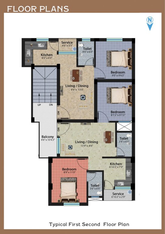  avenue Avenue Cluster Plan from 1st to 2nd Floor