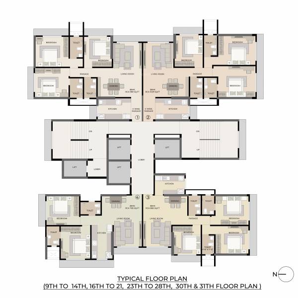  elite Shraddha Elite Cluster Plan