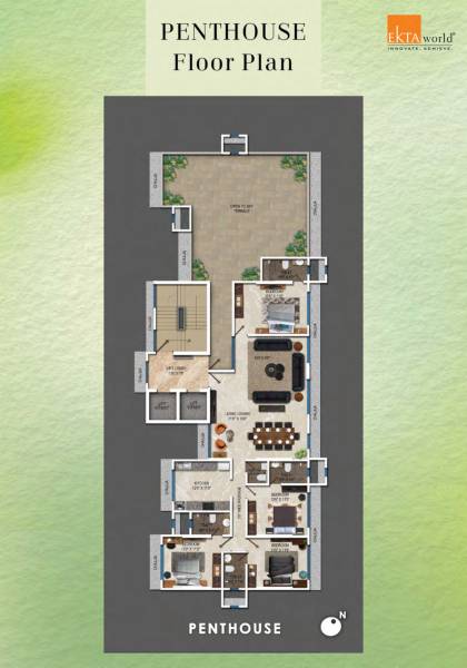  crest Ekta Crest Cluster Plan