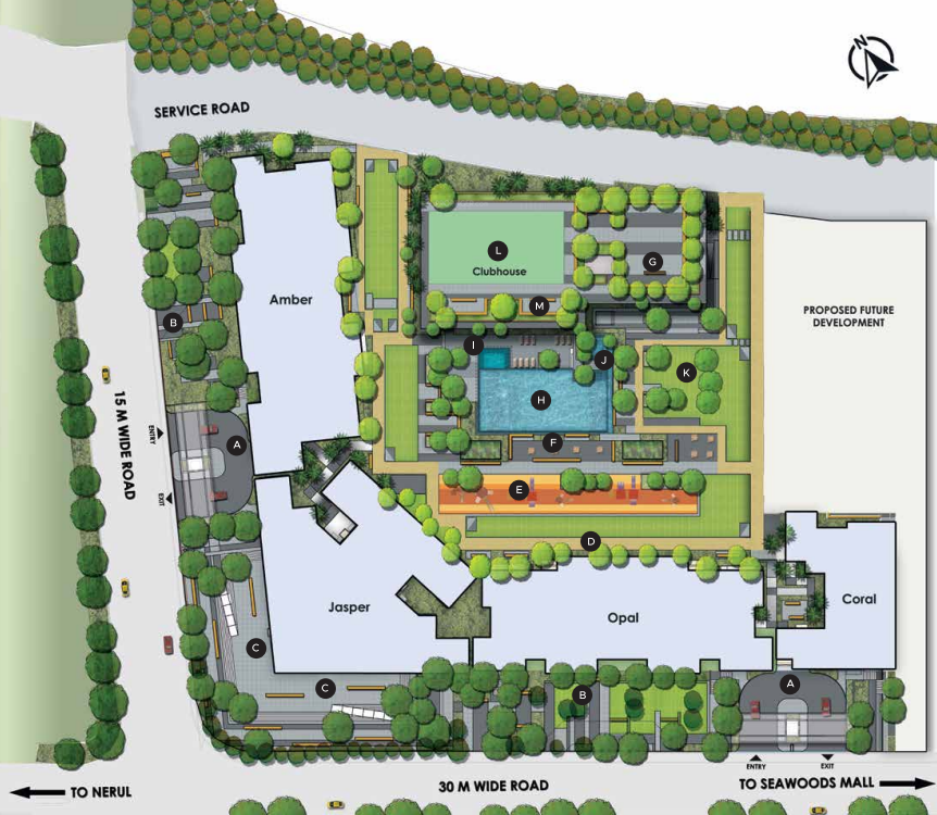 seawoods amber at west square Master Plan