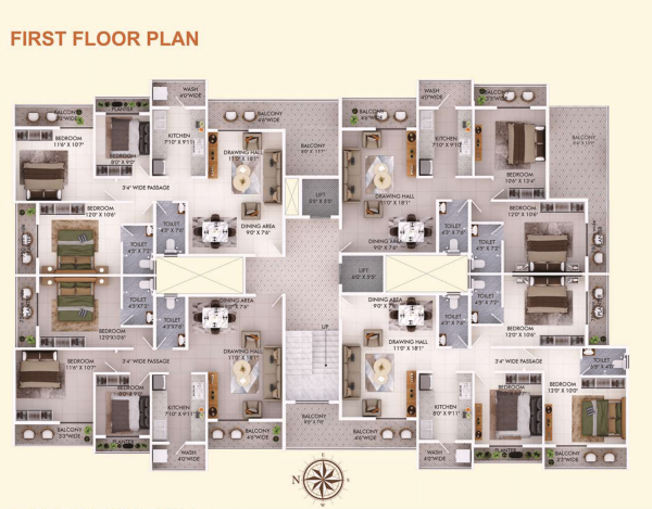  arsh-glory Arsh Glory Cluster Plan