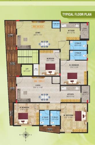  ideal-homes Ideal Homes Cluster Plan from 1st to 5th Floor