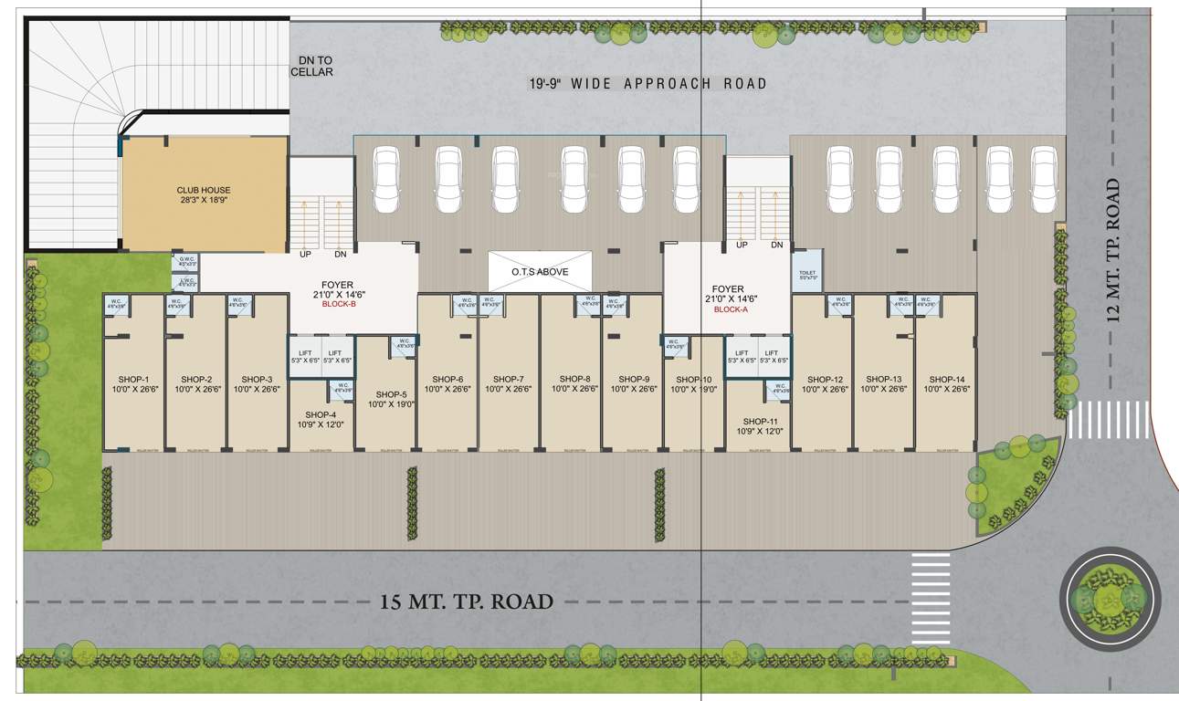  colin harmony Block A & B Cluster Plan For Ground Floor