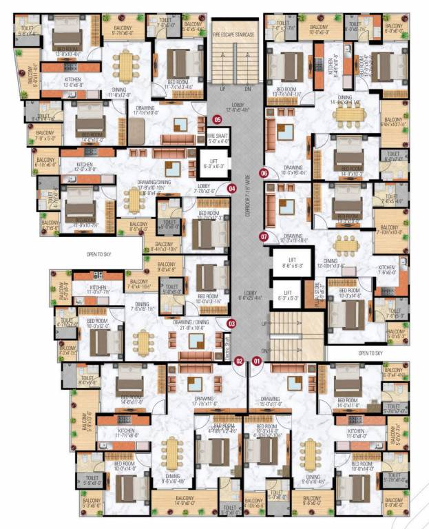  heights Uttam Heights Cluster Plan