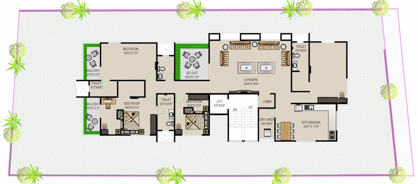  janaki Janaki Cluster Plan from 1st to 7th Floor