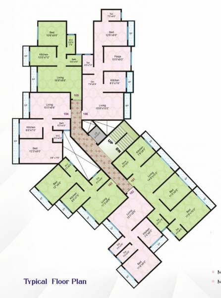  trinity-height-wing-c Trinity Height Wing C Cluster Plan