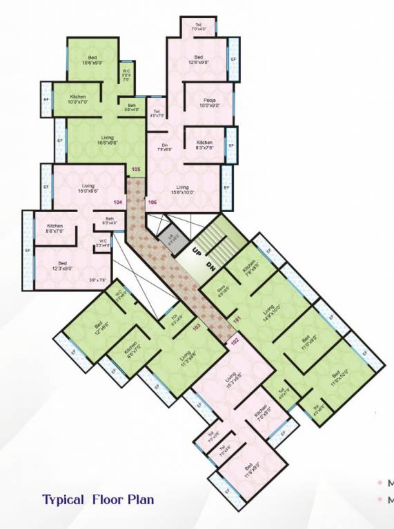  trinity height wing c Trinity Height Wing C Cluster Plan