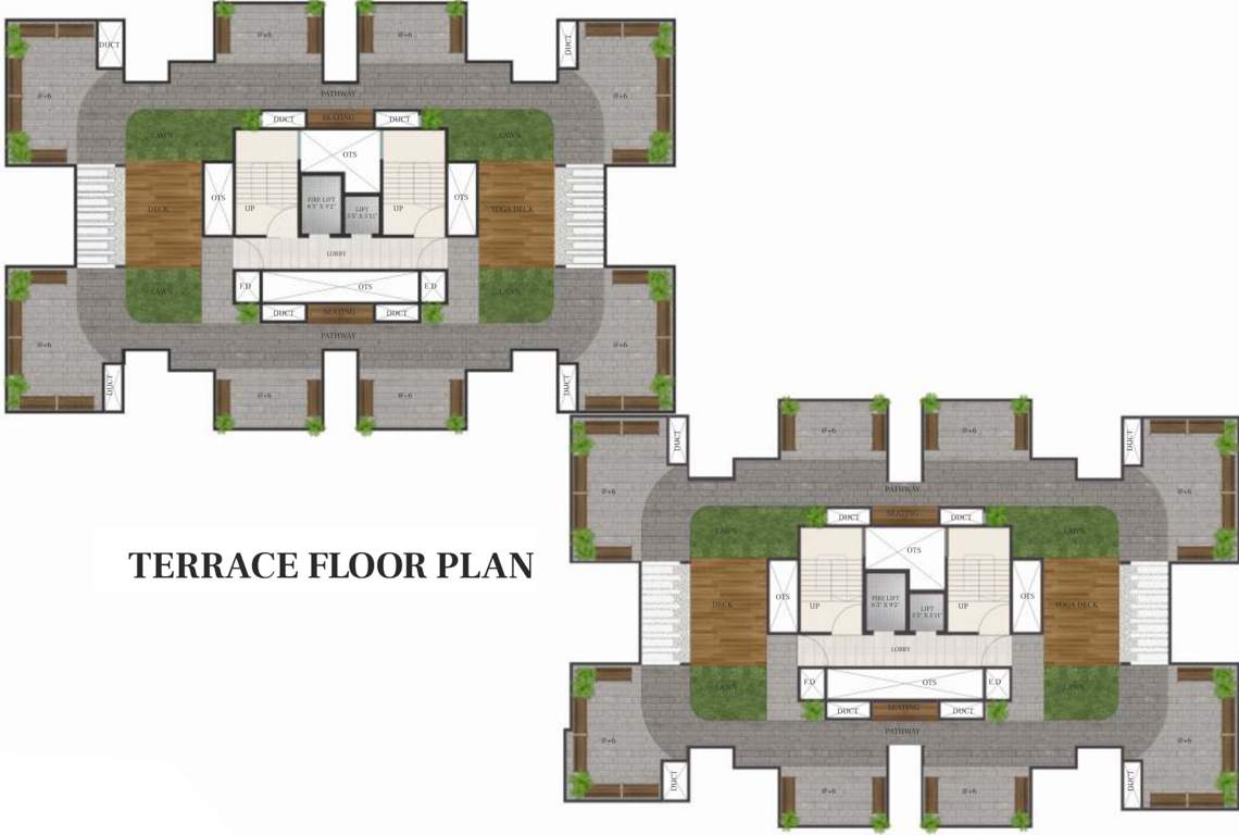 regency Wing A And Wing B Terrace Cluster Plan