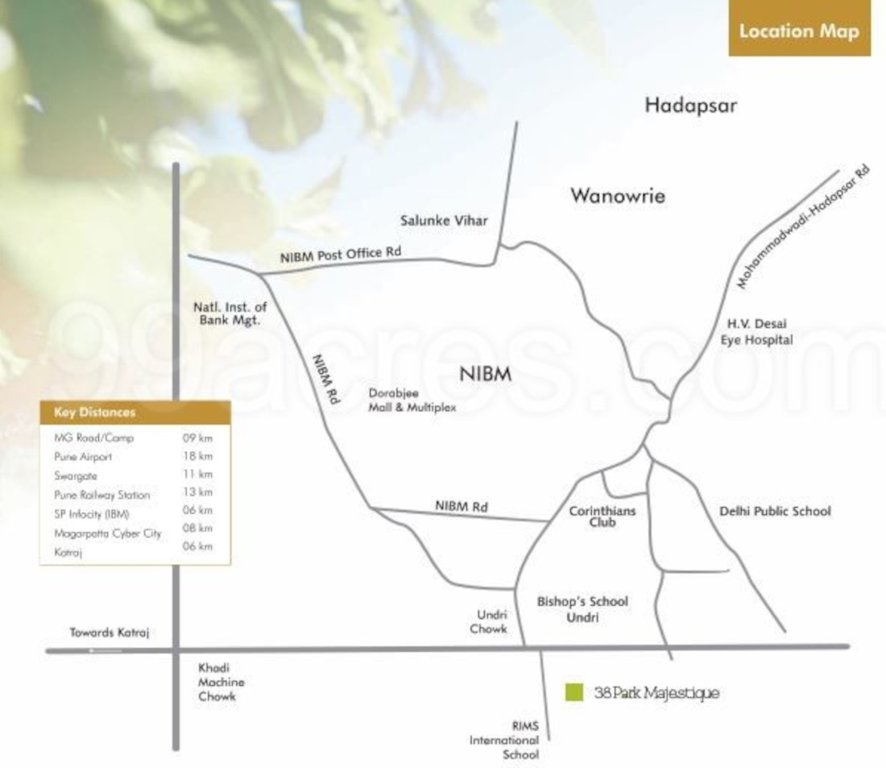  38 park majestique phase v Location Plan