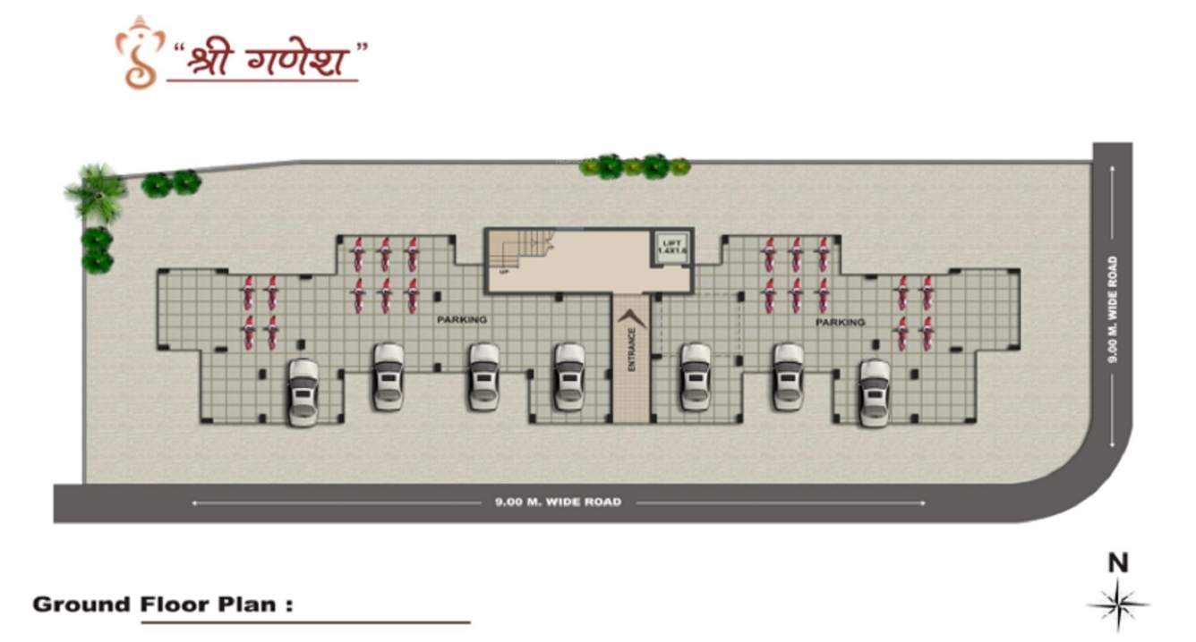  shree ganesh apartment Shree Ganesh Apartment Cluster Plan