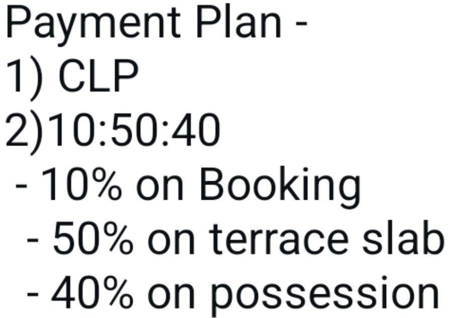 code-name-enchanted-tower-f Construction Linked Payment (CLP) Payment Plan