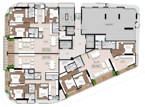  elenora Elenora Cluster Plan from 9th to 15th Floor
