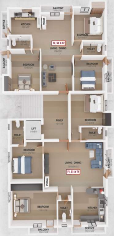  phoenix enclave Phoenix Enclave Cluster Plan For Typical Floor