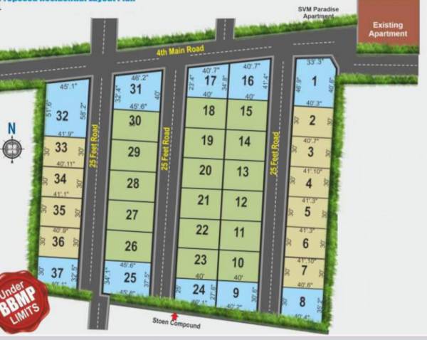  krishna-gardens Layout Plan