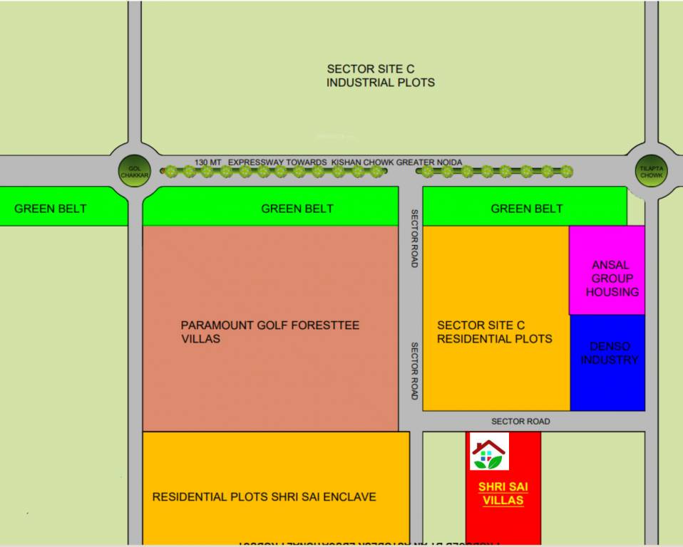 shri sai villas Location Plan