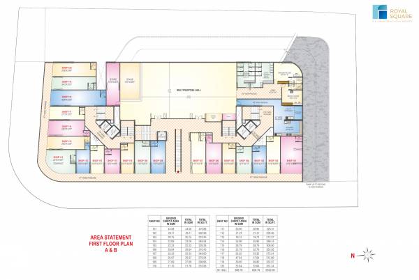  royal-square Wing A & B Cluster Plan for 1st Floor