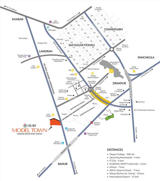  model town Location Plan