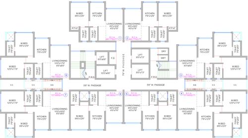  grand-maison Grand Maison Tower 1 Cluster Plan From 8th To 33th Floor