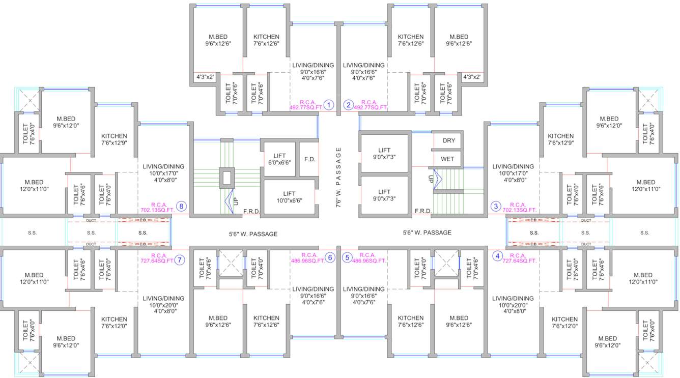  grand maison Grand Maison Tower 1 Cluster Plan From 8th To 33th Floor