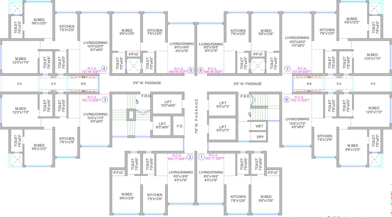  grand maison Grand Maison Tower 2 Cluster Plan From 8th To 33th Floor