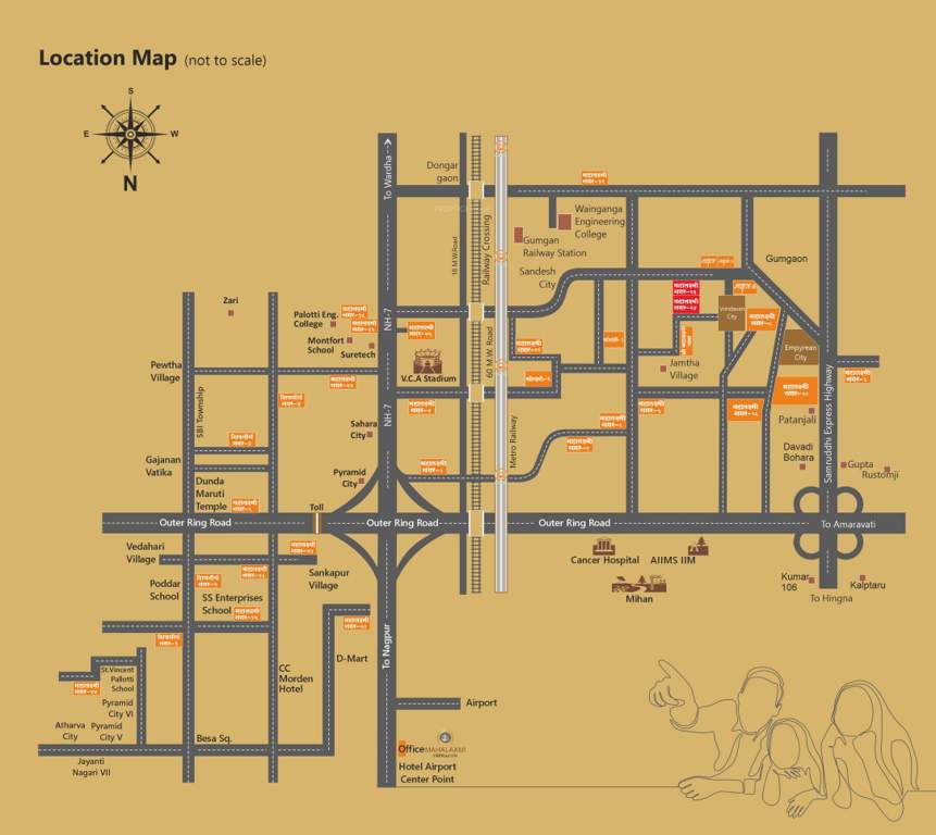  mahalaxmi nagar 24 sector 2 Location Plan