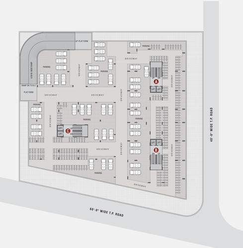  shree-sharanam-sky Block A, B & C Cluster Plan For Lower Basement