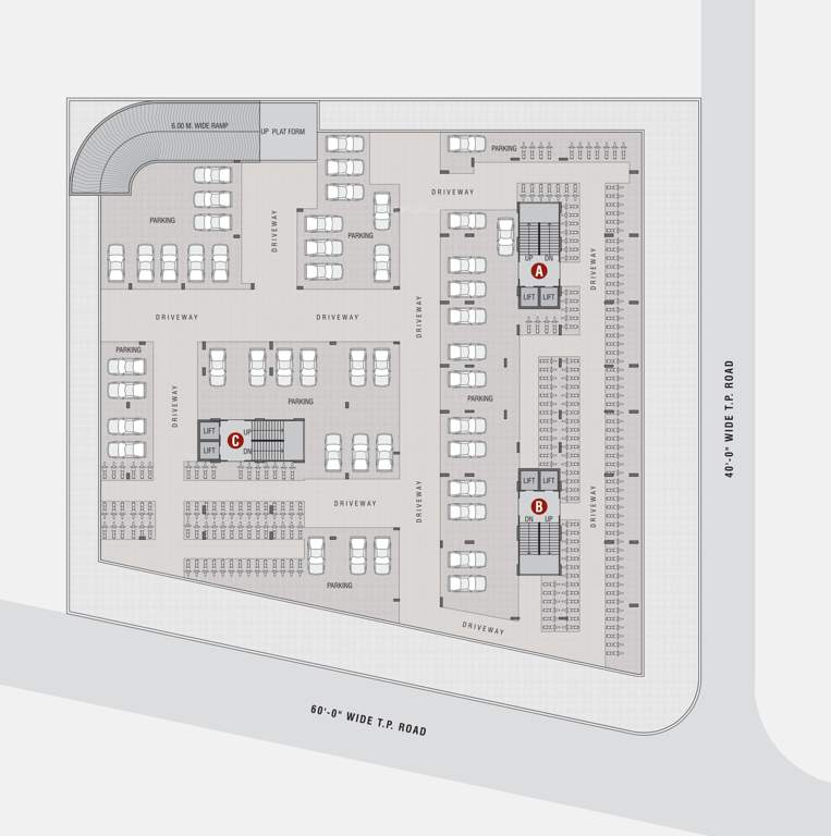  shree sharanam sky Block A, B & C Cluster Plan For Upper Basement