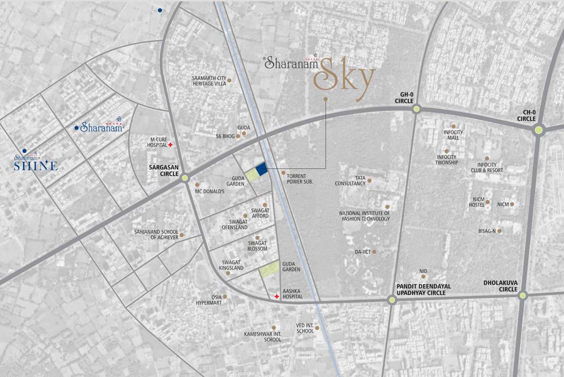  shree sharanam sky Location Plan