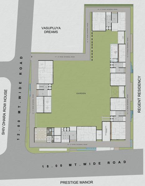 Block A, B, C, D & E Cluster Plan For Ground Floor supremus Block A, B, C, D & E Cluster Plan For Ground Floor