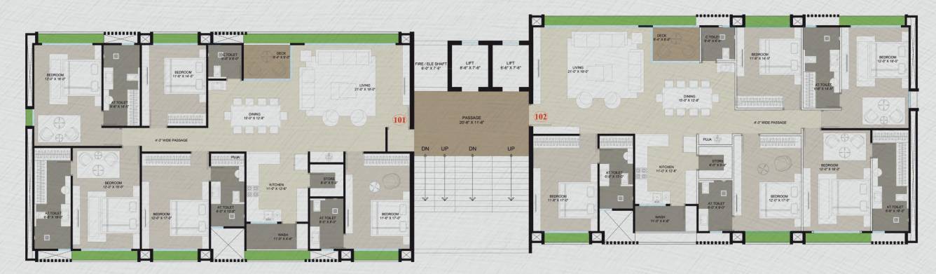  supremus Block A Cluster Plan from 1st to 11th Floor