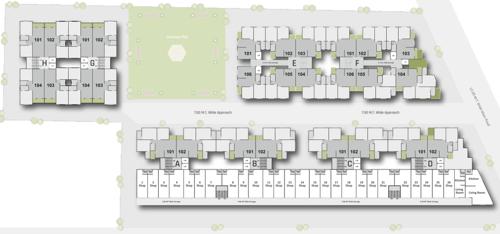  shree-siddheshwar-hometown Block A, B, C, D, E, F, G & H Cluster Plan for 1st Floor