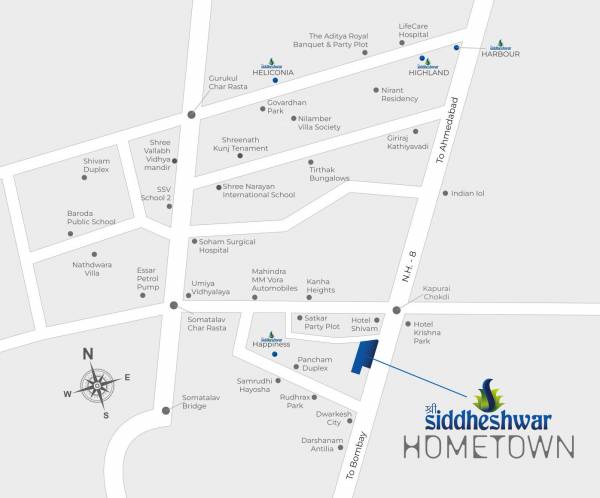  shree-siddheshwar-hometown Location Plan