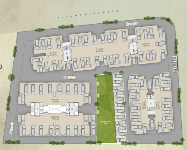 bhavan-residency A To E Ground Cluster Plan