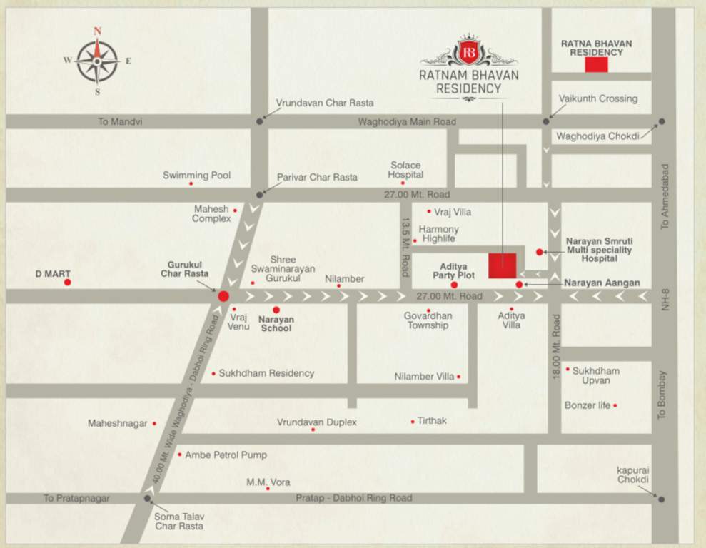  bhavan residency Location Plan