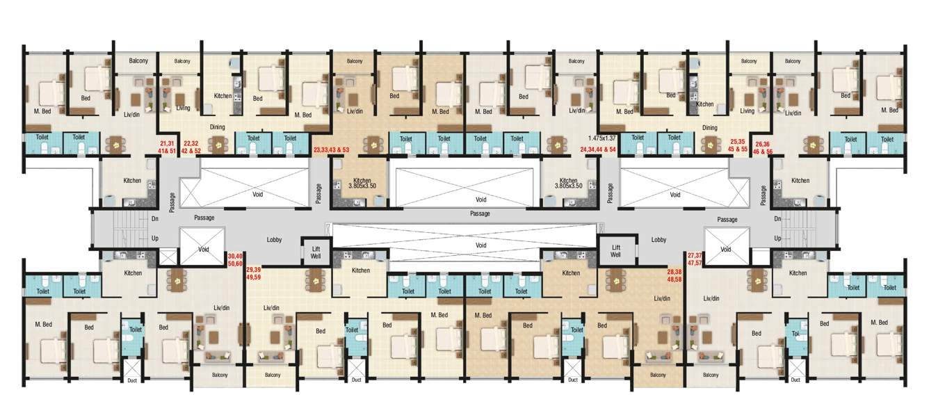  sapana grandeur Sapana Grandeur Cluster Plan