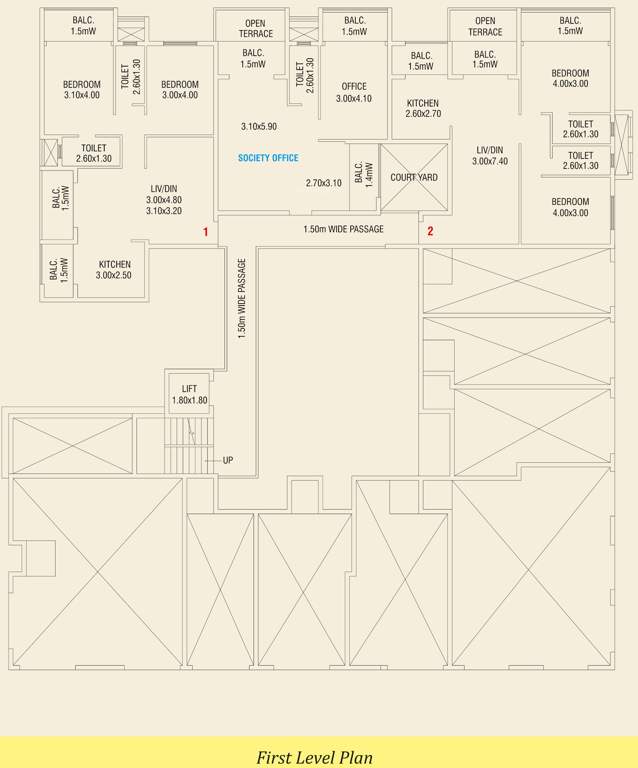  sapana sarovar Sapana Sarovar Cluster Plan for 1st Floor