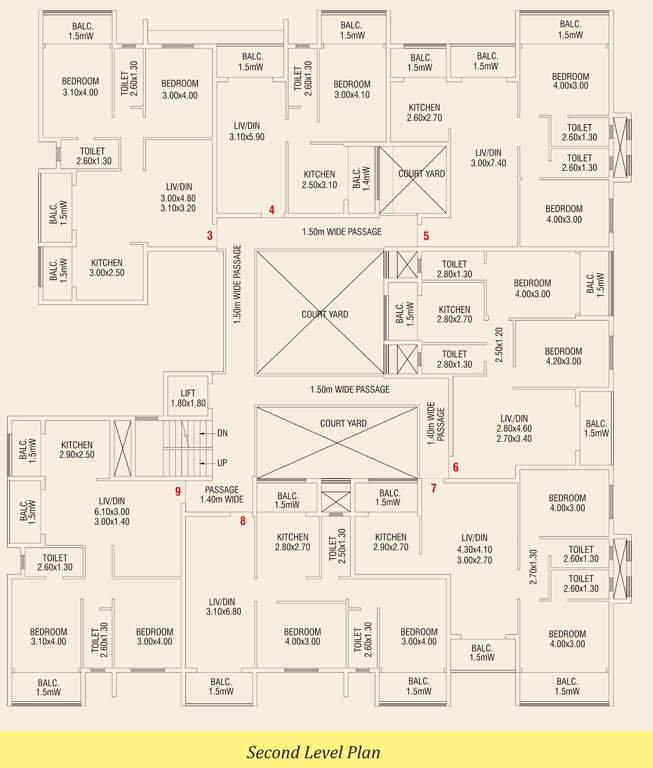  sapana sarovar Sapana Sarovar Cluster Plan for 2nd Floor